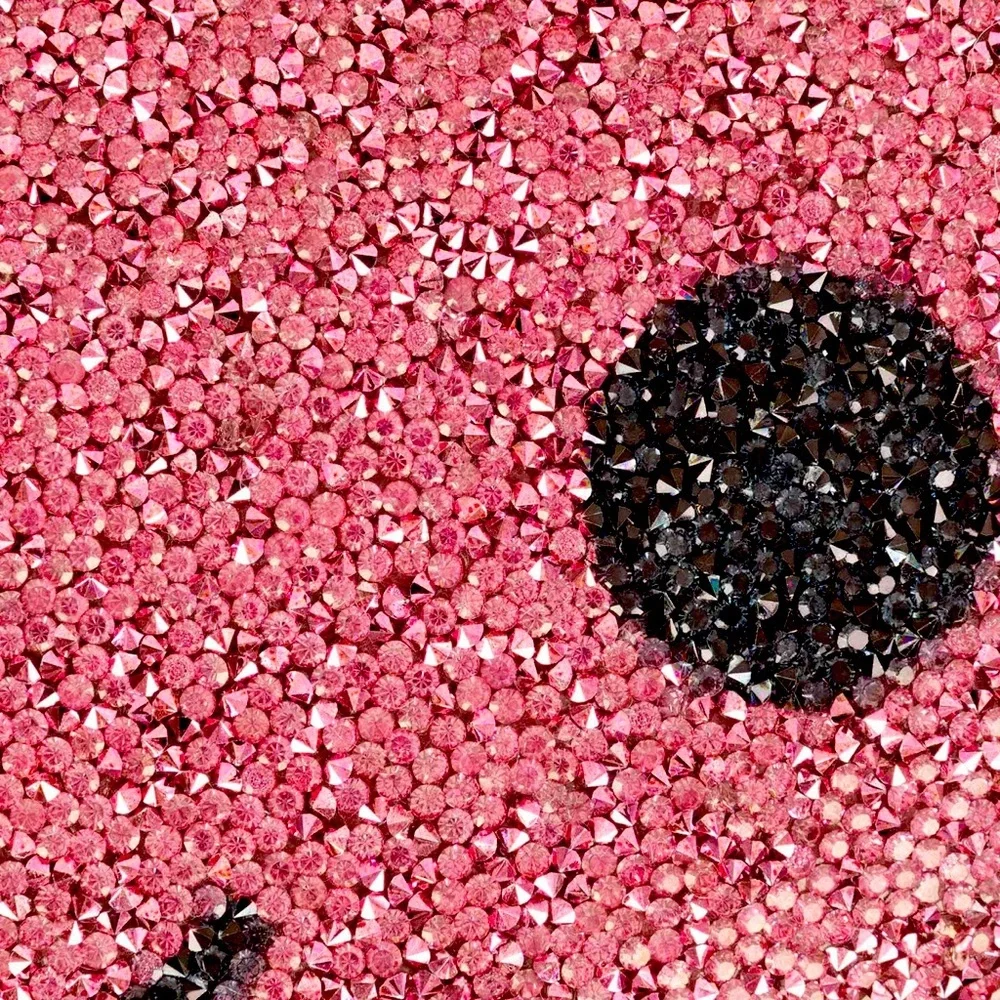 NWT Sparkles Home Pink Bonnie Bat Halloween Bling Rhinestone Pillow Home Decor